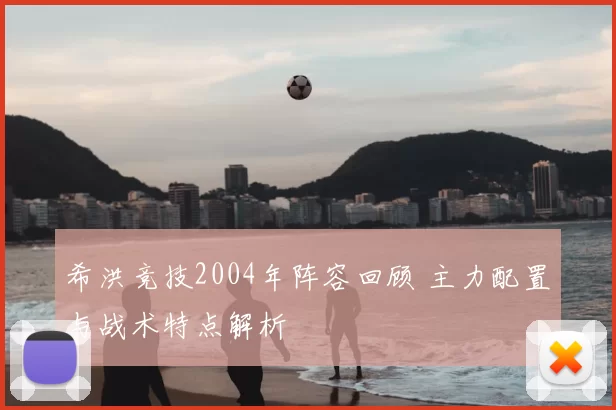 希洪竞技2004年阵容回顾 主力配置与战术特点解析